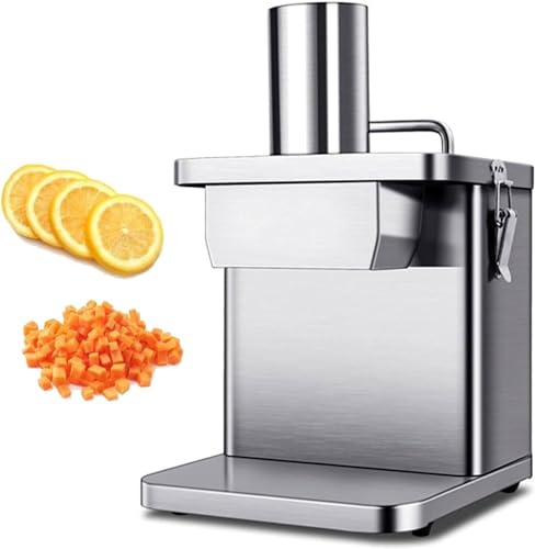 RayGenius Cortadora De Fiambre AutomáTica, Cortadora De Fiambre EléCtrica, Cortadora De Fiambre Comercial, Cortadora De Fiambre EléCtrica De Acero Inoxidable para Verduras Y Frutas
