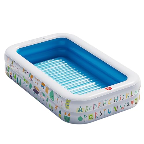 QPAU Kiddie Pool – 65" x 39" Inflatable Pool for Kids & Toddlers,...