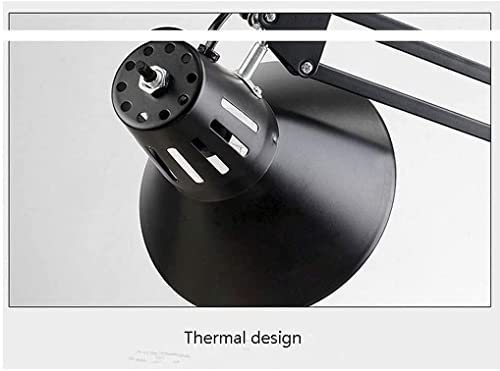 Lampe de bureau décorative noire au design minimaliste pour studio