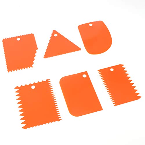 6pcs Plastic Clay Scrapers, Pottery Clay Scraper, Sculpture Scraper Ceramic Serrated Tool DIY Clay Modeling Tools Set - Image 3