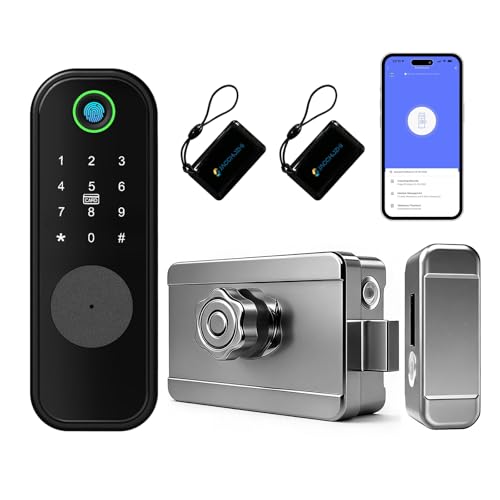 Smart Gate Lock with Fingerprint and App Control