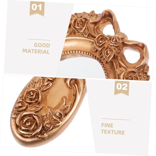 Espejo de Mano Vintage Retro para Maquillaje Holibanna miniatura 3