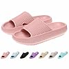 sharllen Cloud Slides for Kids, Non-Slip Bathroom Shower Quick Drying Comfy Soft Thick Sole Kids Slides, Kids Slippers…
