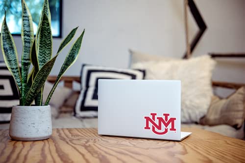 Image of University of New Mexico Lobos Official UNM Red Weatherproof Vinyl Sticker Car Decal from Nudge Printing