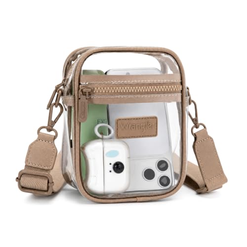 Image of Wrangler Clear Bag for Stadium Events Crossbody Purse for Concerts, Sports