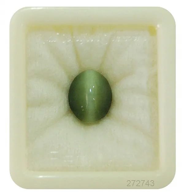 Piedra natal Lehsuniya de 8,60 ct certificada sin tratar para joyería de hombre