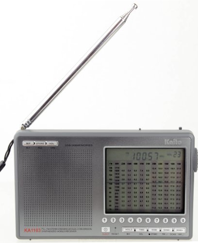 Kaito KA1103 PLL FMステレオラジオ Kaito KA1103 Worldband Radio (gris foncé) : Amazon.ca: Électronique