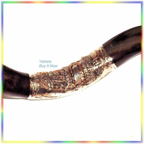 Amazing Christian 35" Silver-plated Kudu Shofar Judaica Israel