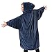 THE COMFY Original | Sherpa Lined Microfiber Fleece Wearable Blanket, Oversized Design with Hood and Pocket, From Shark Tank, for Women & Men, Warm and Cozy Gifts