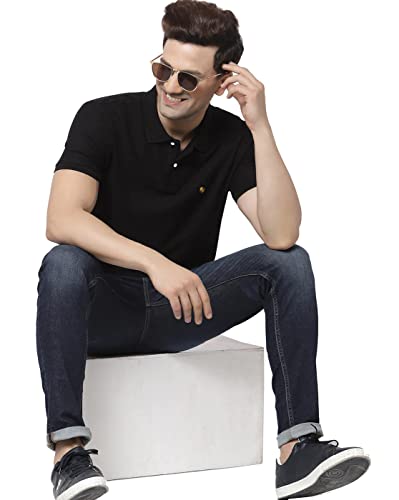 Image of Men's Casual Cotton Polo Tshirt (N1002-AIRFORCE mp)