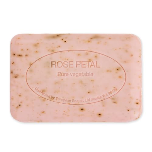 Image of Pre de Provence Artisanal Soap Bar, Enriched with Organic Shea Butter, Natural French Skincare, Quad Milled for Rich Smooth Lather, 8.8 Ounce, Rose Petal