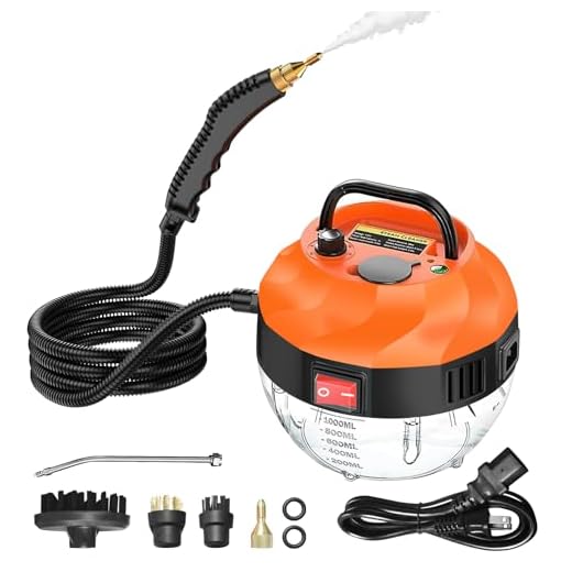 Steam Cleaner,2500W Steam Cleaner, High Pressure Steamer for Cleaning, Handheld Portable Steam Cleaners for Home, Steamer for Car,Upholstery, Kitchen, Bathroom, Grout and Tile