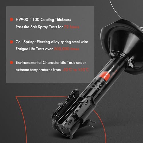 A-Premium Front Pair (2) Shock Strut Absorbers Compatible with Nissan X-Trail 2005-2006 by A-premium - Image 4