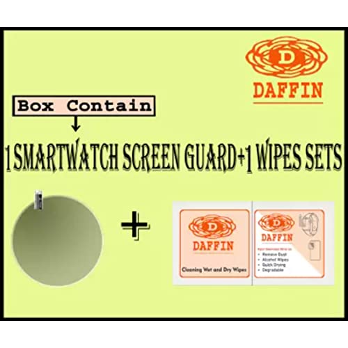 Image of DAFFIN Premium Flexible 9H Screen Guard for Fire-Bolt Almighty Smartwatch (Transparent, Pack of 1) (DFN-Scrngrd4725)