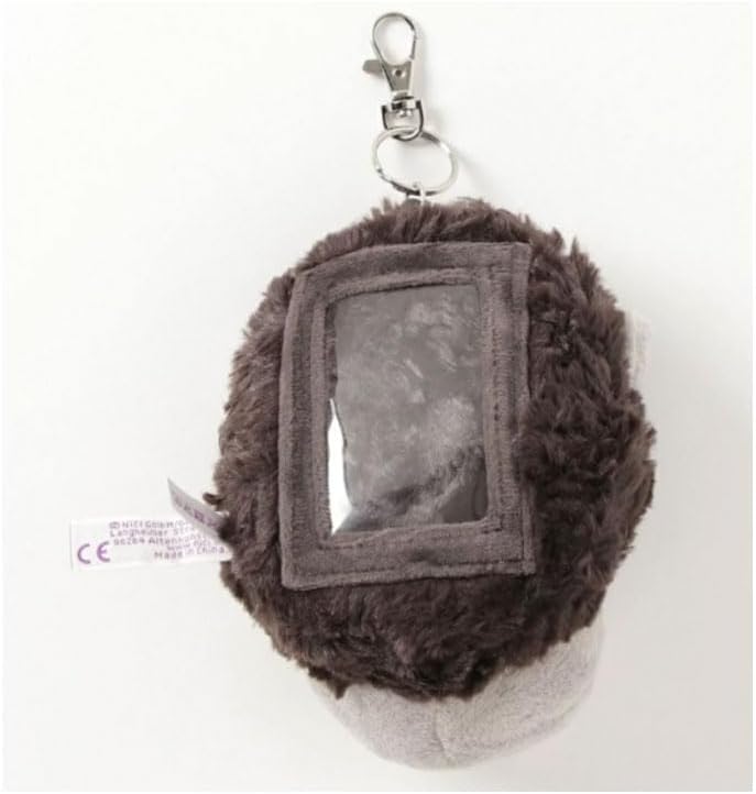 Generic Figure Pass Case Gorilla Pass Pouch Animal Cute Stylish Dog Card Case Stuffed Toy NICI, black