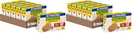Image of Nature Valley Biscuit Sandwiches, Cinnamon Almond Butter, 10 Bars, 13.5 oz (Pack of 12)