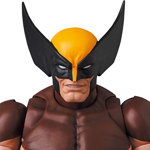 Medicom Toy MAFEX No. 138 Wolverine (BROWN COMIC Ver.) Total Height: Approx. 5.7 inches (145 mm), Painted Action Figure