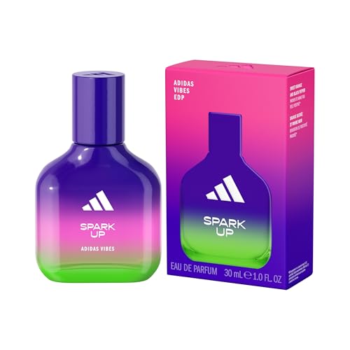 Adidas Vibes Spark Up Eau de Parfum, pour tous, énergisant et intrigant, Parfum longue durée, orange douce et poivre noir, 30 ml