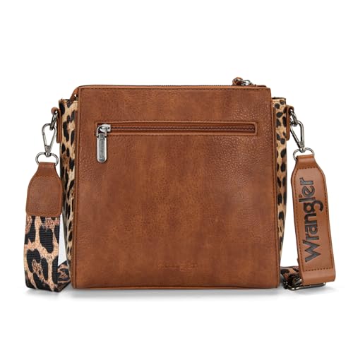 Image of Wrangler Aztec Crossbody Purse Medium Shoulder Bags for Women Western Handbag with Guitar Strap