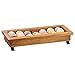 Madera Collection ? Merchandiser Tray ? 22.5W x 7.75D x 2.25H ? Recycled Wood, Black Metal Feet