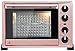 Toster Piekarnik, Mini 36L Piekarnik z ustawieniem temperatury 100-250 ℃ i 0-60 minurem, 1500 W trzyrzędowe szklane szklane piekarnik piekarnik róży