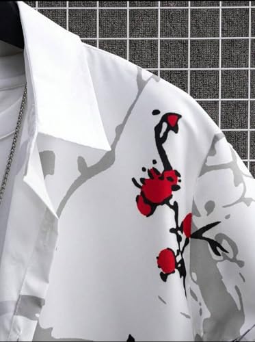 Image of Men's Digital Printed Elastane Shirt | Stretchable Casual Half Sleeve Shirt for Men | Premium Soft Fabric Stylish Summer Wear Shirt