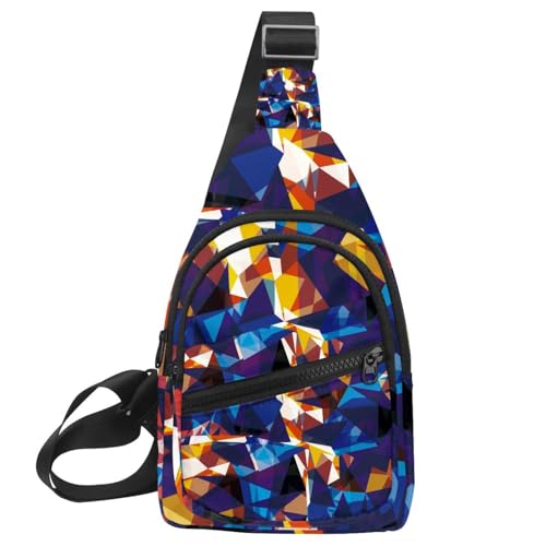 Bolso bandolera de animales marinos unisex, mochila cruzada e impermeable para diario