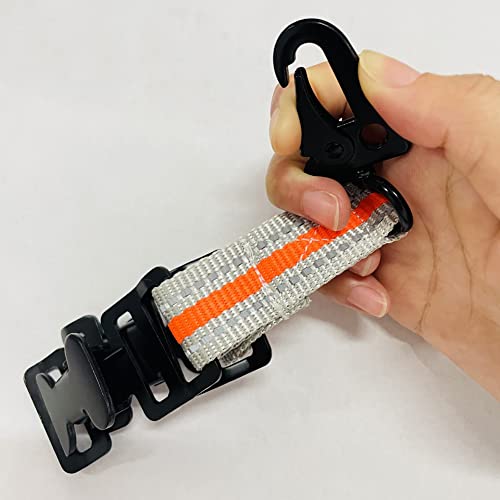 Xuoxeji 2 Pcs Firefighter Glove Strap,Metal Glove Holder Clips for Work,Glove Strap, Easy to Carry Work Items(Double clip) - Image 4