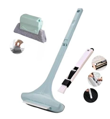 Rodo Limpa Vidros Azulejos + Escovas Janelas Frestas Teclados