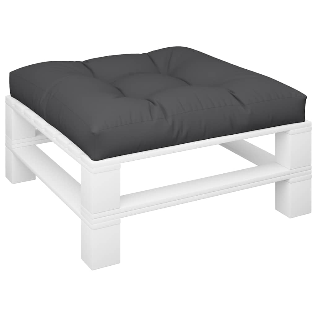Cojín de paleta genérico negro 70 x 70 x 12 cm poliéster | Relleno de fibra hueca, confort ultra suave, uso interior y exterior, fácil de limpiar