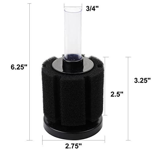 Image of AQUANEAT Aquarium Bio Sponge Filter Breeding Fry Betta Shrimp Nano Fish Tank (Middle up to 20Gal)