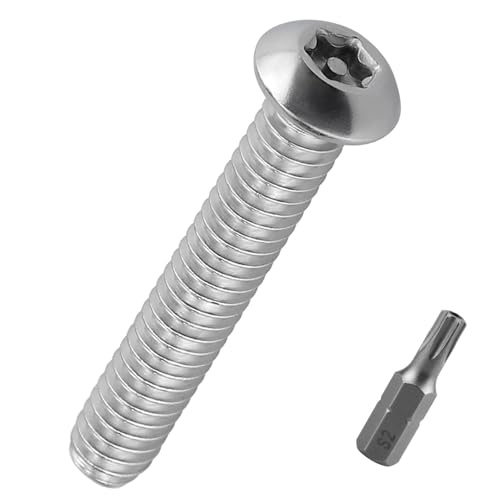 M5-0.8 x 20mm�{�^���w�b�h�Z�L�����e�B�l�W�A304�X�e�����X�|����h�~���l�W������&���O�@��ی�p�A60��(�r�b�g�t��)