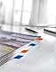 SIGEL HN614 Haftmarker, 160 Streifen im Format 20 x 50 mm, orange, blau, gelb, lila