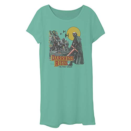 Image of Star Wars Girls' Darkness Rising Casual Dress, Aqua, Large