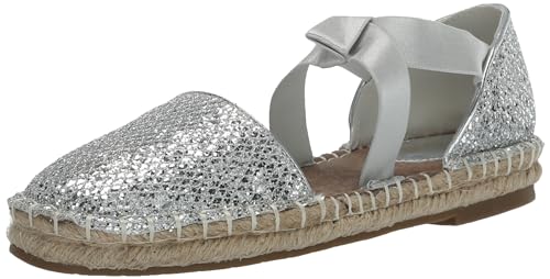 Kenneth Cole Reaction Women's Women's Luna Ballet Flat, Silver MESH, 10
