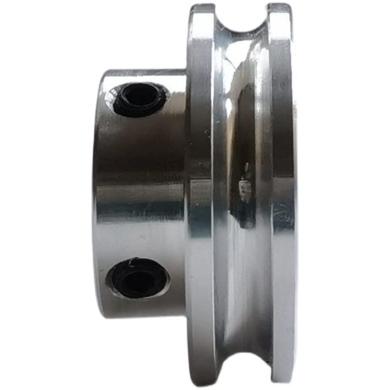 Aluminum Single Groove Pulley for 4mm Round Belt - Durable Motor Drive Wheel (OD20/30/40/50mm) - 1PC O Pulley(OD40x6mm)