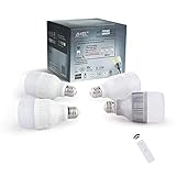 ANKEE Smart LED Light Bulb - E26 WiFi 8.5Watt Warm White Dimmable Group Light Bulbs, Controlled in Unison – No Hub Required, Compatible with Alexa and Google Assistant (1 Prime + 3 Minor Bulbs)