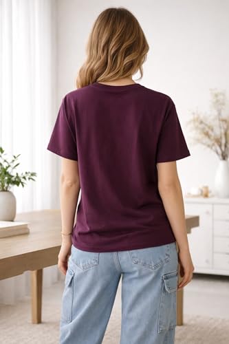 Image of London Hills Women Cotton Printed T-Shirt Combo Pack of 3 | Loose Fit Half Sleeve Round Neck Graphic Tees for Girls & Ladies | Women's Western Tops | Cute Trendy Print Summer Fashion T-Shirts