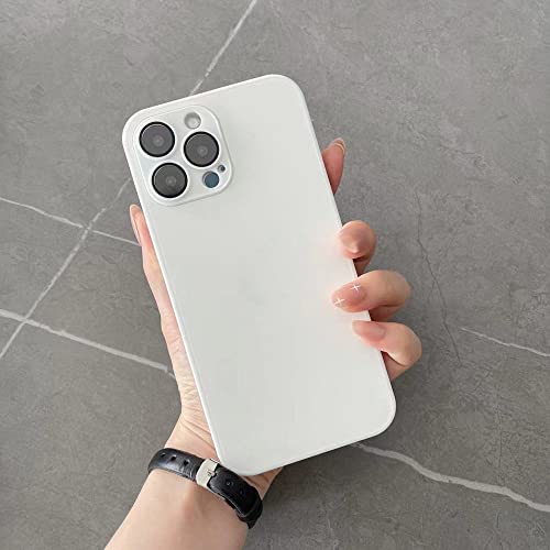 Étui antichoc objectif saphir pour iPhone 13 Pro Max blanc sans rayure