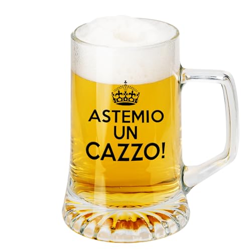 Boccale da birra astemio un caxxo idea regalo divertente