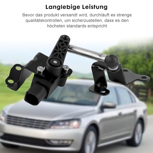 Niveausensor mit Gestänge Luftfederung, 7N0941273 Hinten Links Kompatibel mit Alhambra 710 711, Passat 362 Alltrack 365 Variant 365, Sharan 7N 7N1 7N2, Scheinwerfer-Levelsensoren