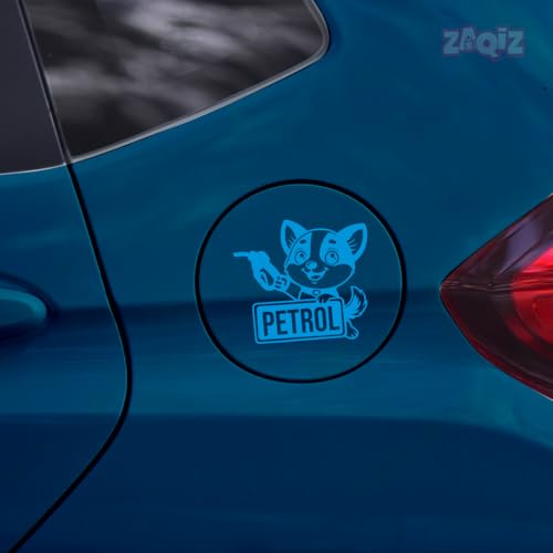 Image of Bright Petrol Sticker for Car Fuel Cap (Light Blue)