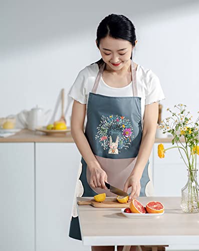Image of FancyDressWale Waterproof Kitchen aprons for women and men with big Pocket and creative hand wipping