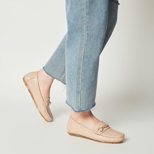Image of Women's Business Loafers Work Casual Flats Shoes Lightweight Penny PU Leather Slip On Walking Shoes