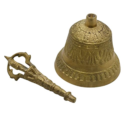 【修縁堂】密教法具 四大明王 法器 金剛鈴 鐘 真鍮製 26cm 密教法具 四大明王 法器 金剛鈴 真鍮金メッキ 26cm Amazon｜金剛