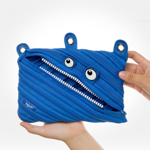Image of ZIPIT Monster 3-Ring Pencil Case, Royal Blue