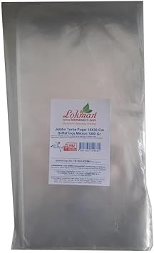 Jelatin Torba Po et 15X30 Cm  effaf  nce Mikron 1000 Gr 1 Paket