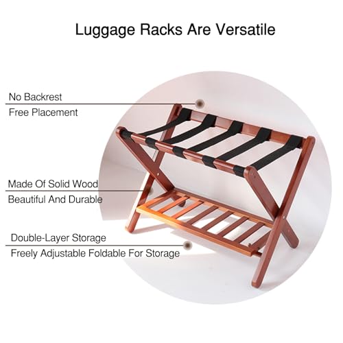 Porte-bagages pliable double couche pour éviter les valises au sol - 4