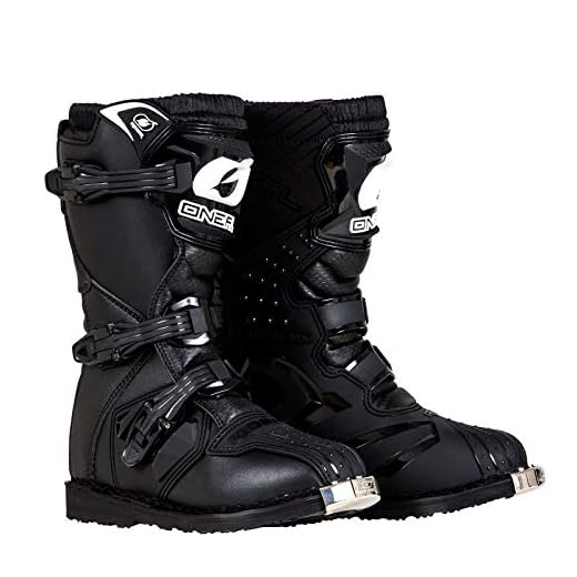 O'Neal - 0325-101 Boys New Logo Rider Boot (Black, Size 1)