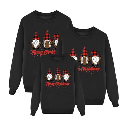 Genérico jersey de navidad para mujer, suéter de Navidad, niño, traje de familia, manga larga, blusas navideñas, pijama para familia, suéter de Navidad, mujer, A02, 6-7 años